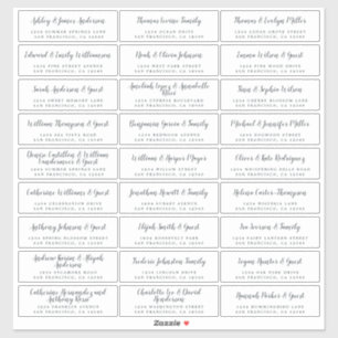 Élégant Mariage de calligraphie Étiquettes de adre