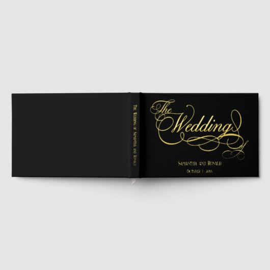 Élégant Mariage de calligraphie noir et or (Complet)