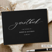 Élégant Mariage de calligraphie noir et réel