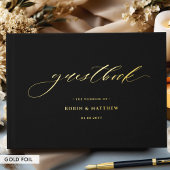 Élégant Mariage de calligraphie noir et réel