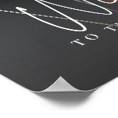 Elégant Mariage de calligraphie Poster Affiche de  (Coin)