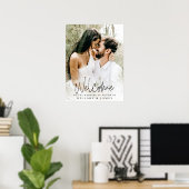 Elégant Mariage de calligraphie Poster Affiche de  (Bureau à domicile)