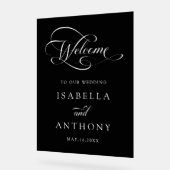 Élégant Mariage de calligraphie Tourbillonnant Bie (Angle)