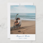 Élégant Mariage de carte Camden Maine (Dos)