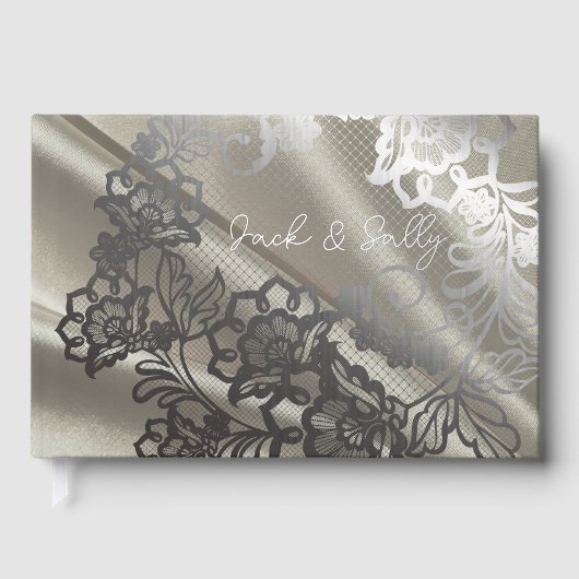 Élégant Mariage de dentelle noire (Recto)