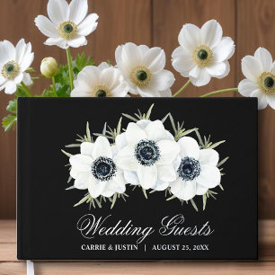 Élégant Mariage de Fleurs Noires et Blanches