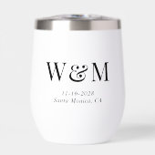 Élégant Mariage de la mariée de chambre Monogramme (Avant)