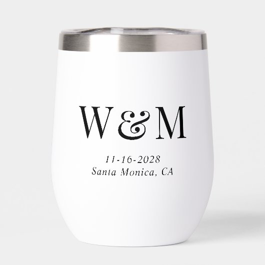 Élégant Mariage de la mariée de chambre Monogramme (Arrière)