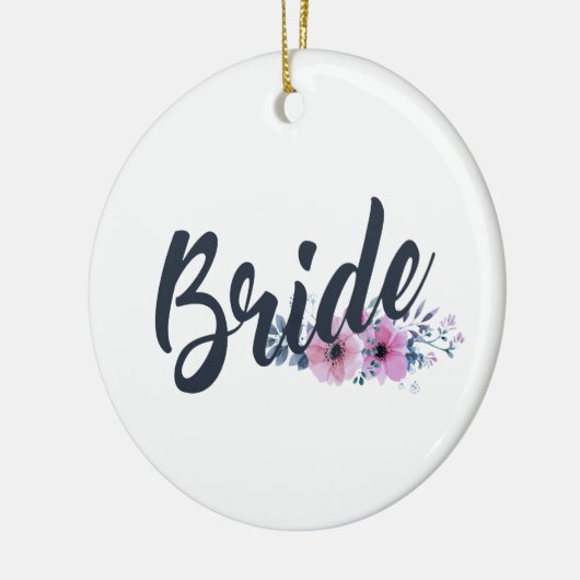 Élégant Mariage de mariée Calligraphie Ornement cé (Gauche)