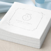 Élégant Mariage de monogramme à main et à ruban