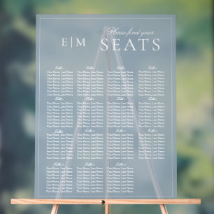 Élégant Mariage de Monogramme bleu foncé