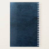 Élégant Mariage de monogramme bleu marine (Dos)