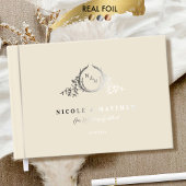 Élégant Mariage de Monogramme Champagne et Real Fo