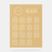 Elégant Mariage de Monogramme de cime dorée (Recto)