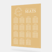 Elégant Mariage de Monogramme de cime dorée (Angle)