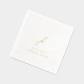 Élégant Mariage de monogramme de script (Gauche)