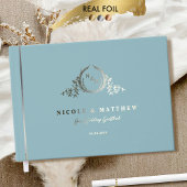 Élégant Mariage de monogramme de verre marin et de