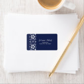 Élégant Mariage de monogramme dentelle Étiquettes  (En situation)