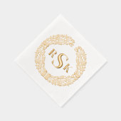 Élégant Mariage de monogramme traditionnel à couro (Droite)