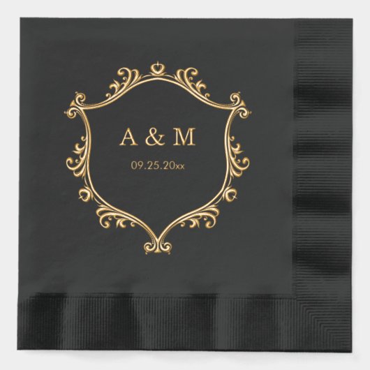 Élégant Mariage de monographie de régence (Recto)