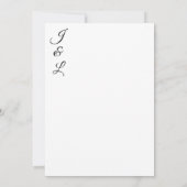 Élégant Mariage de pavot floral blanc Invitation 2 (Dos)