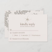 Elégant Mariage de poisson Starfish RSVP (Devant / Derrière)