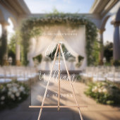 Élégant Mariage de script Bienvenue transparent