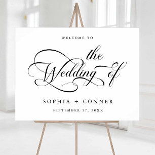 Élégant Mariage de script de charme Affiche de bie