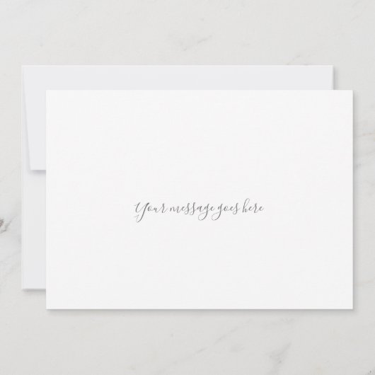 Élégant Mariage de script de signature Merci (Dos)