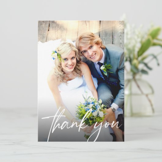 Élégant Mariage de script Modèle photo (Debout devant)