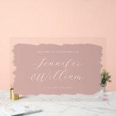 Élégant Mariage de script Welcome Paint Blush (Mariage)