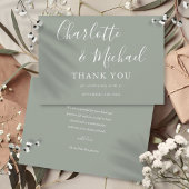 Élégant Mariage de signature Merci