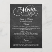 Élégant Mariage de tableau de bord Modèles de menu (Devant)