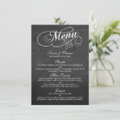 Élégant Mariage de tableau de bord Modèles de menu (Debout devant)