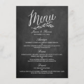 Élégant Mariage de tableau de bord Modèles de menu (Devant)