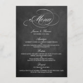 Élégant Mariage de tableau de bord Modèles de menu (Devant)