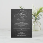 Élégant Mariage de tableau de bord Modèles de menu (Debout devant)