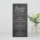 Élégant Mariage de tableau de bord Modèles de menu (Debout devant)
