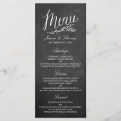 Élégant Mariage de tableau de bord Modèles de menu (Devant)