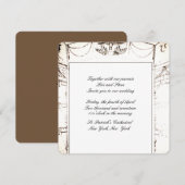 Élégant mariage de théâtre Invitation (Devant / Derrière)