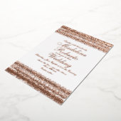 Élégant Mariage dentelle Pressing Foil Invitation (Rotation)