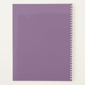 Elégant Mariage d'Eucalyptus Floral Argent & Viole (Dos)