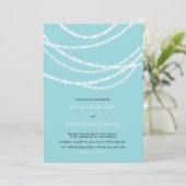 Élégant Mariage d'hiver Éclairé 2in1 Invitation (Debout devant)