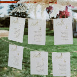 Élégant Mariage d'or moderne Sièges Cartes de grap<br><div class="desc">Cartes de Mariage d'or modernes : Utilisez ces listes de tables de calligraphie d'or romantique pour votre carte de sièges à votre mariage ou événement. Ce design comporte le mot "Table" dans une élégante calligraphie dorée. Il est en or, mais vous pouvez changer la couleur à tout ce que vous...</div>