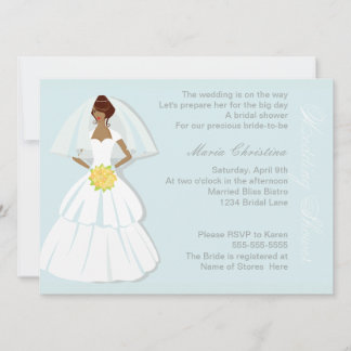 Elégant mariage douche Invitation
