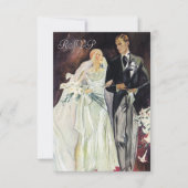 Elégant Mariage Edwardien Rsvp (Devant)