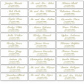 Élégant mariage Étiquettes de adresse invités (Devant)