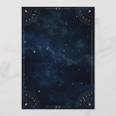 Elégant Mariage étoilé Mariage Menu (Dos)