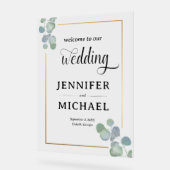 Elégant Mariage Eucalyptus Peint À La Main (Angle)