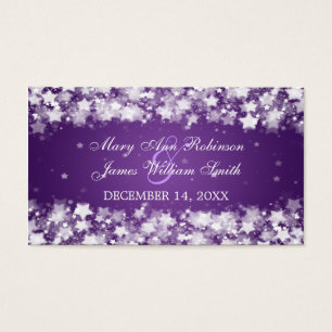 Elégant Mariage Favor Tag Éblouissant Étoiles Viol